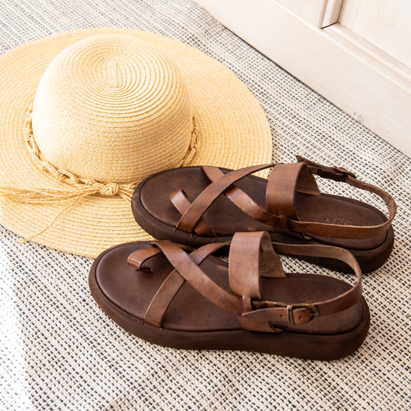 BRADOR ダークブラウン サンダル 41 BRADOR ダークブラウン サンダル 41 BRADOR ダークブラウン サンダル